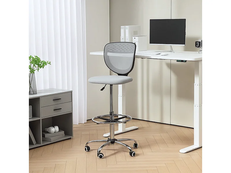 Chaise de bureau ergonomique MAZARA grise
