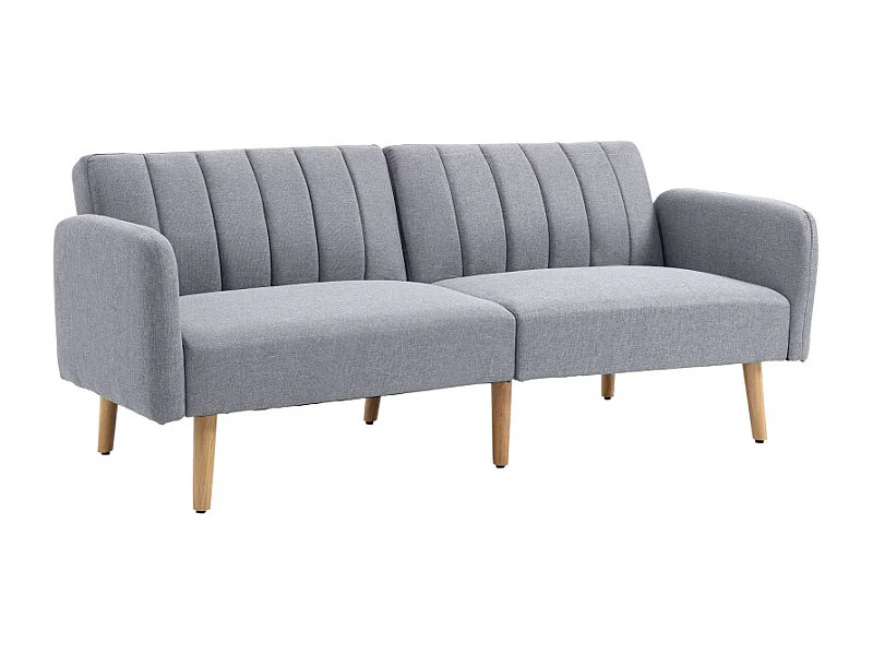 Canapé convertible 2 places VIKTOR gris