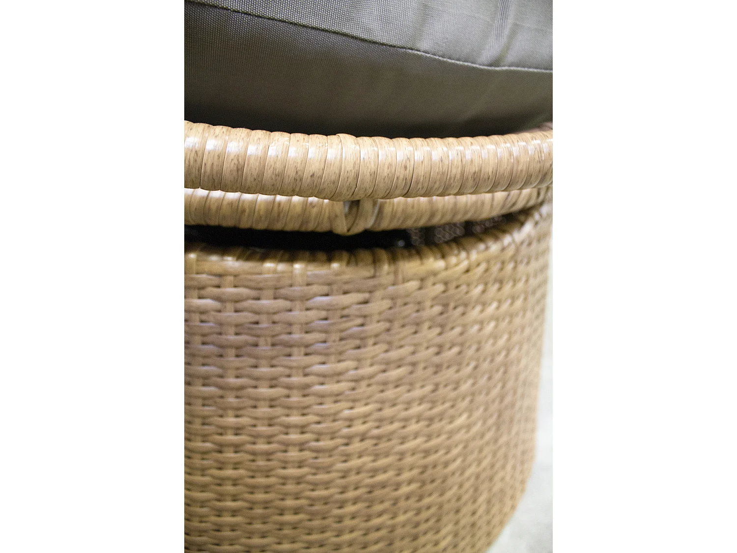 Balancelle de Jardin en Résine Tressée "Borabora" 153cm Marron