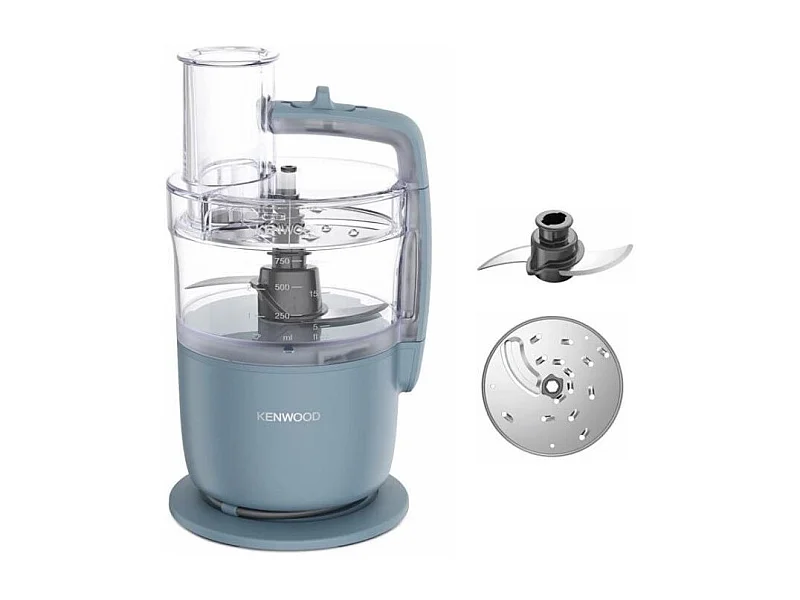 KENWOOD multifunctionele robot FDP22.000GY 650W Kom 1,3L 1 snelheid + Pulse Grijs Blauw Compact