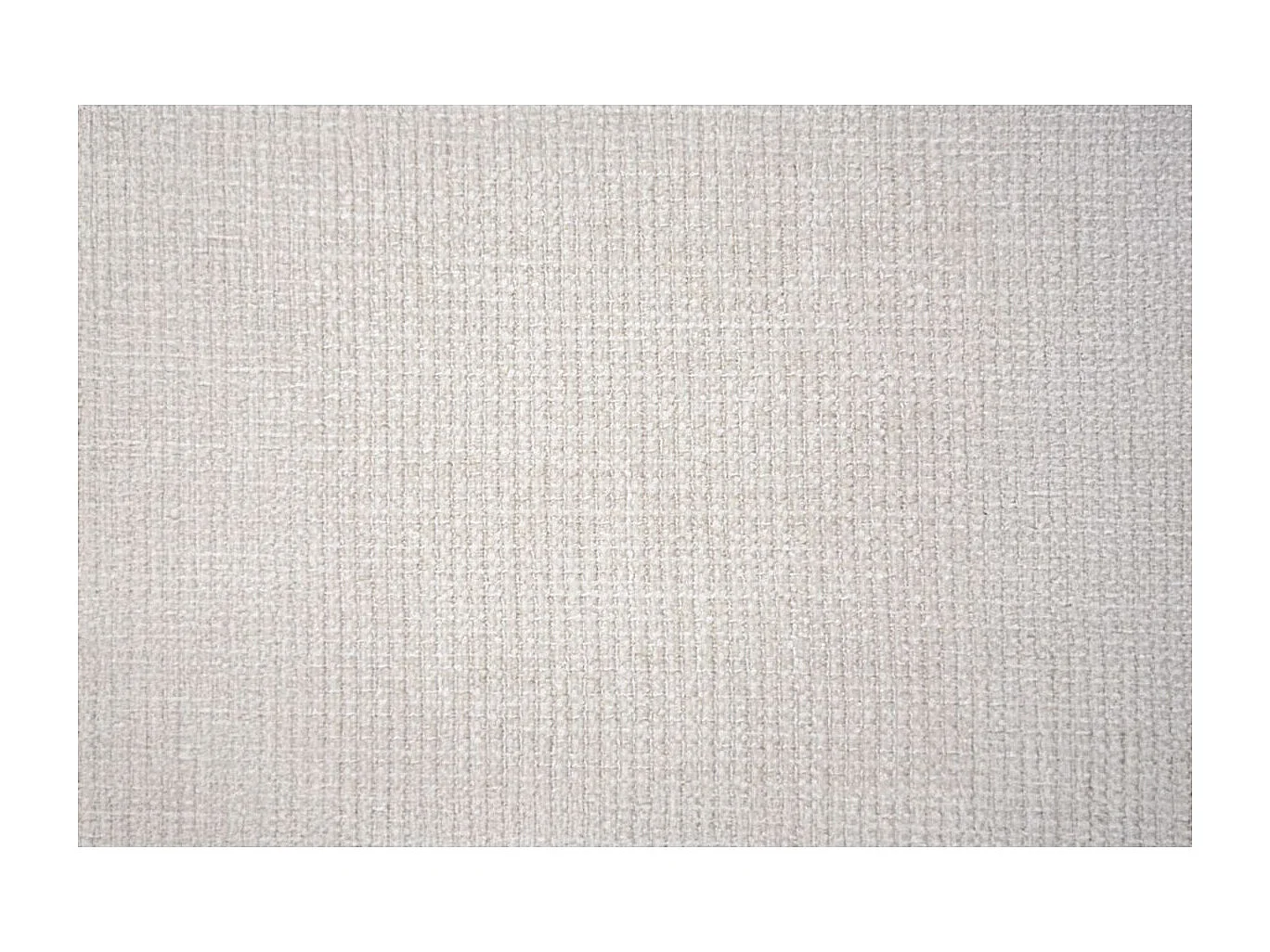 Lit 200x200cm avec tête de lit lignes tissu et double sommier tapissier Beige clair - Hauteur totale : 35cm