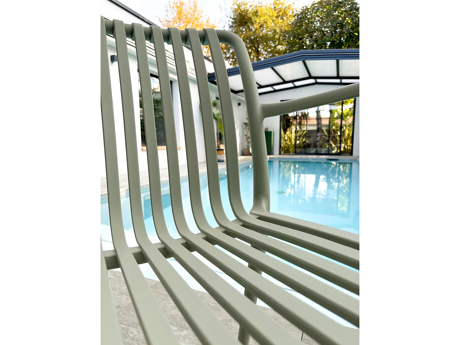 Lot de 2 fauteuils de jardin empilables en Polypropylène