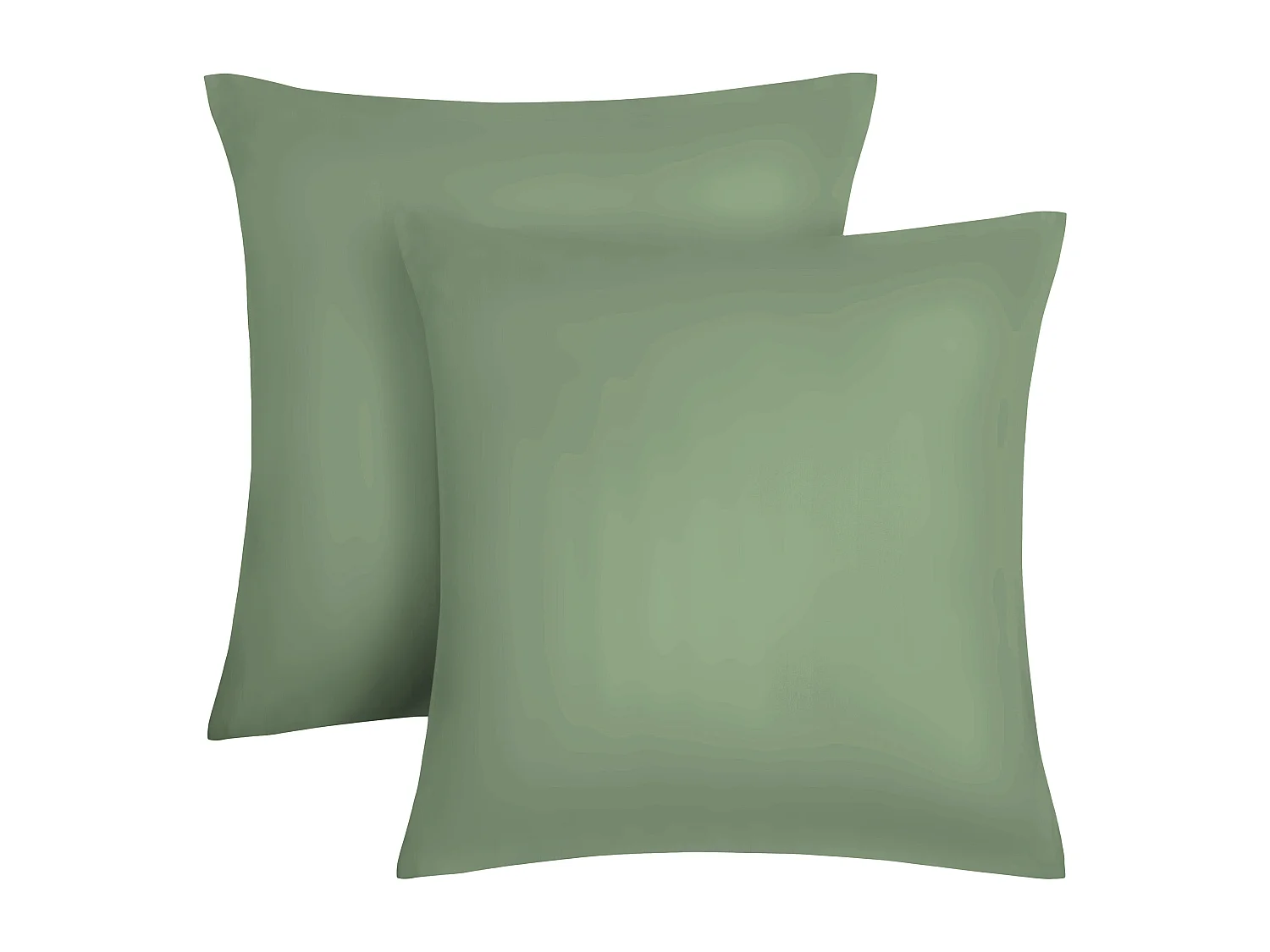 Jogo de cama em cetim 108 fios/cm² - Capa de edredão 220 x 240 cm + 2 fronhas 63 x 63 cm - Verde - TALORA de PALACIO