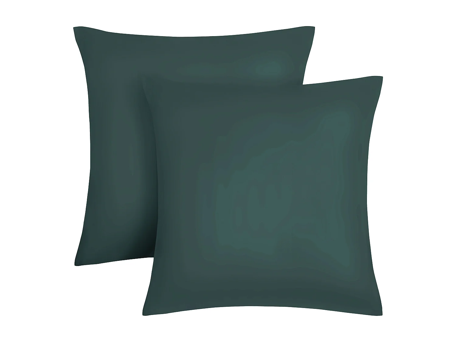 Jogo de cama em cetim 108 fios/cm² - Capa de edredão 220 x 240 cm + 2 fronhas 63 x 63 cm - Verde pinho - TALORA de PALACIO