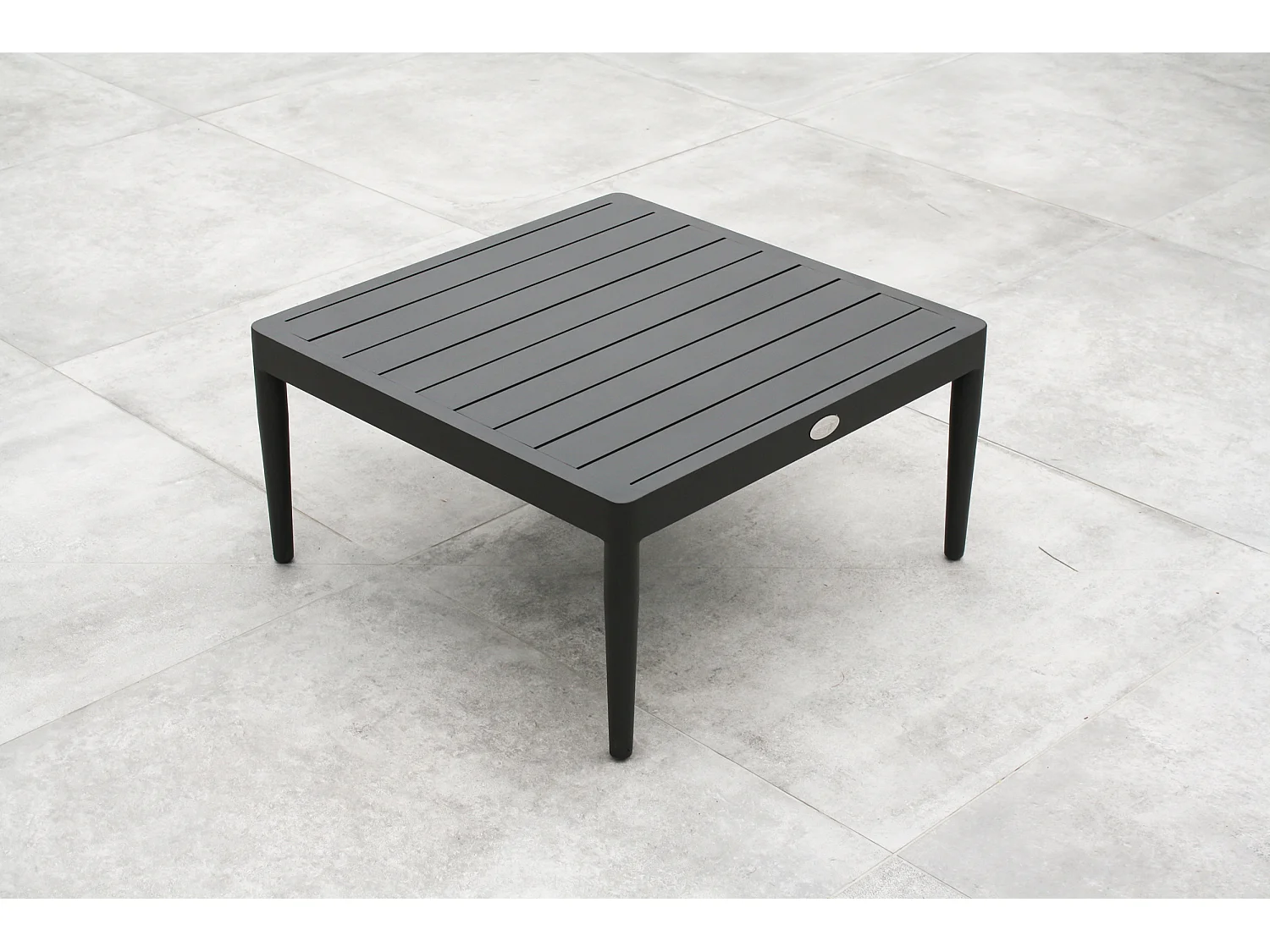 Salon de jardin d'angle 4 places en aluminium