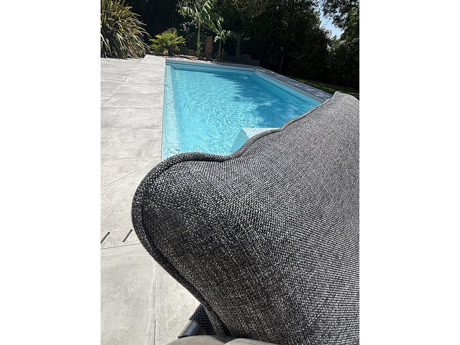 Fauteuil Rocking Chair de Jardin "Caprera" 120cm Gris