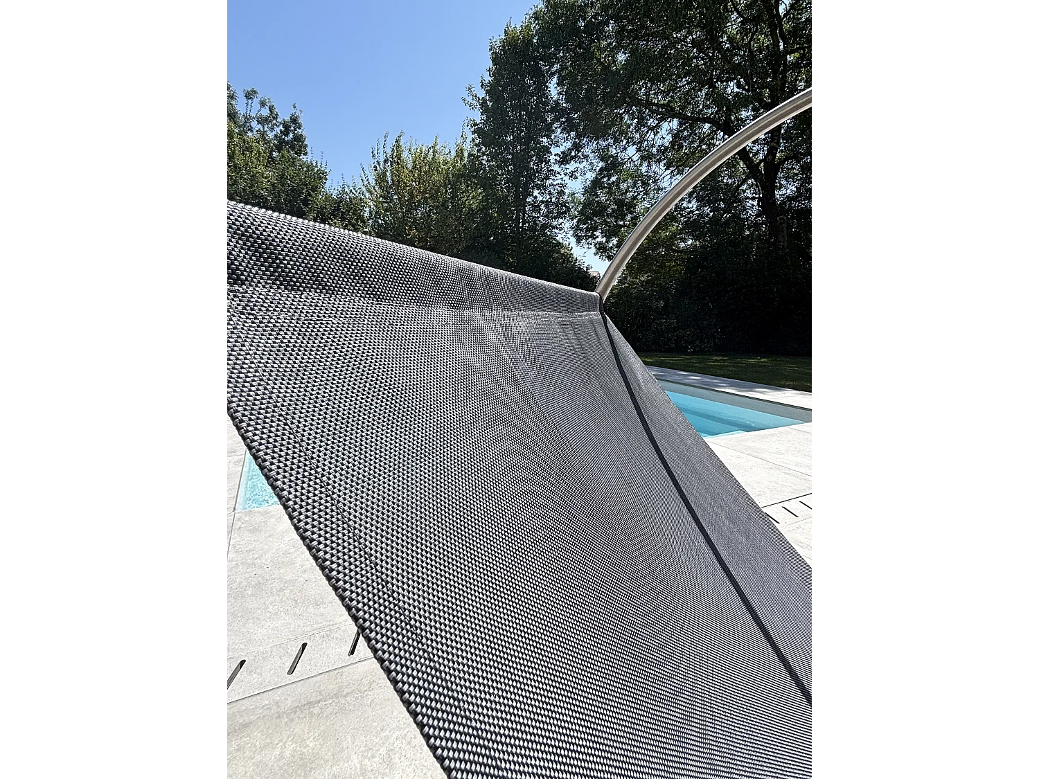 Schaukelstuhl, Edelstahl / Textilene