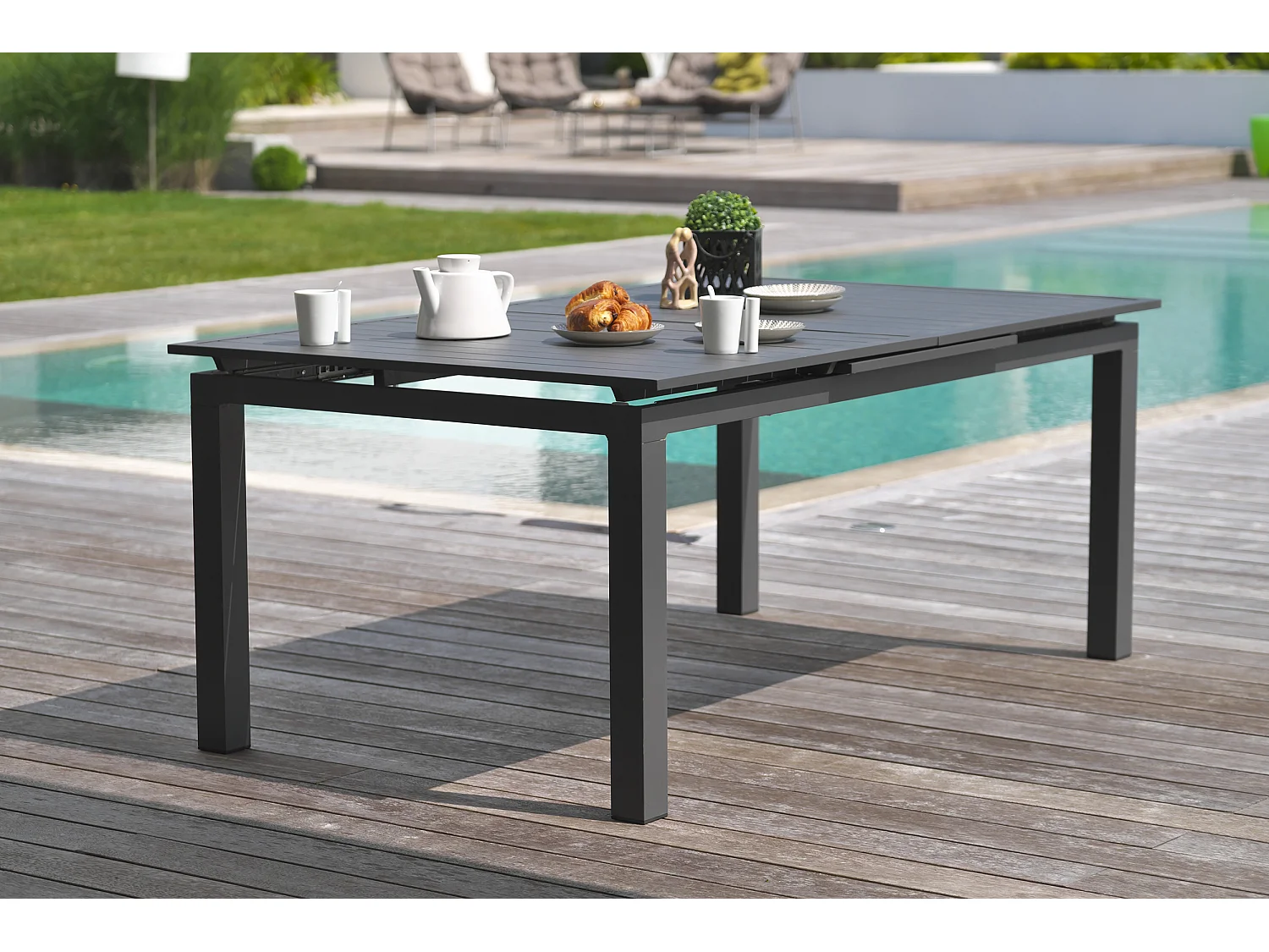 Table de jardin 12 places en aluminium  - MIAMI