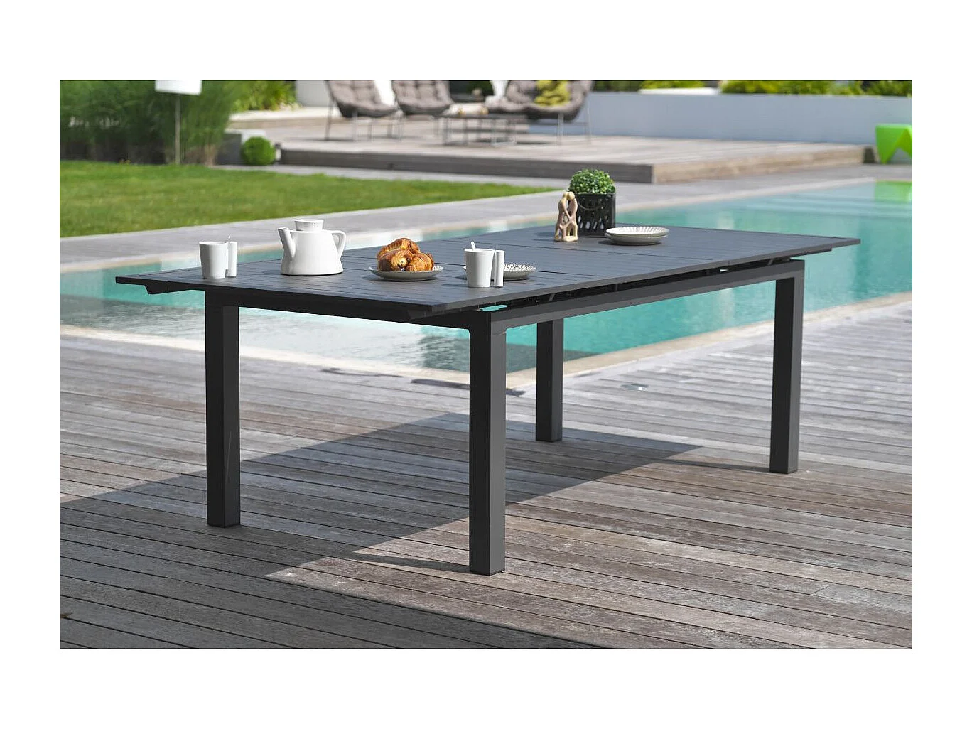 Table de jardin 12 places en aluminium  - MIAMI