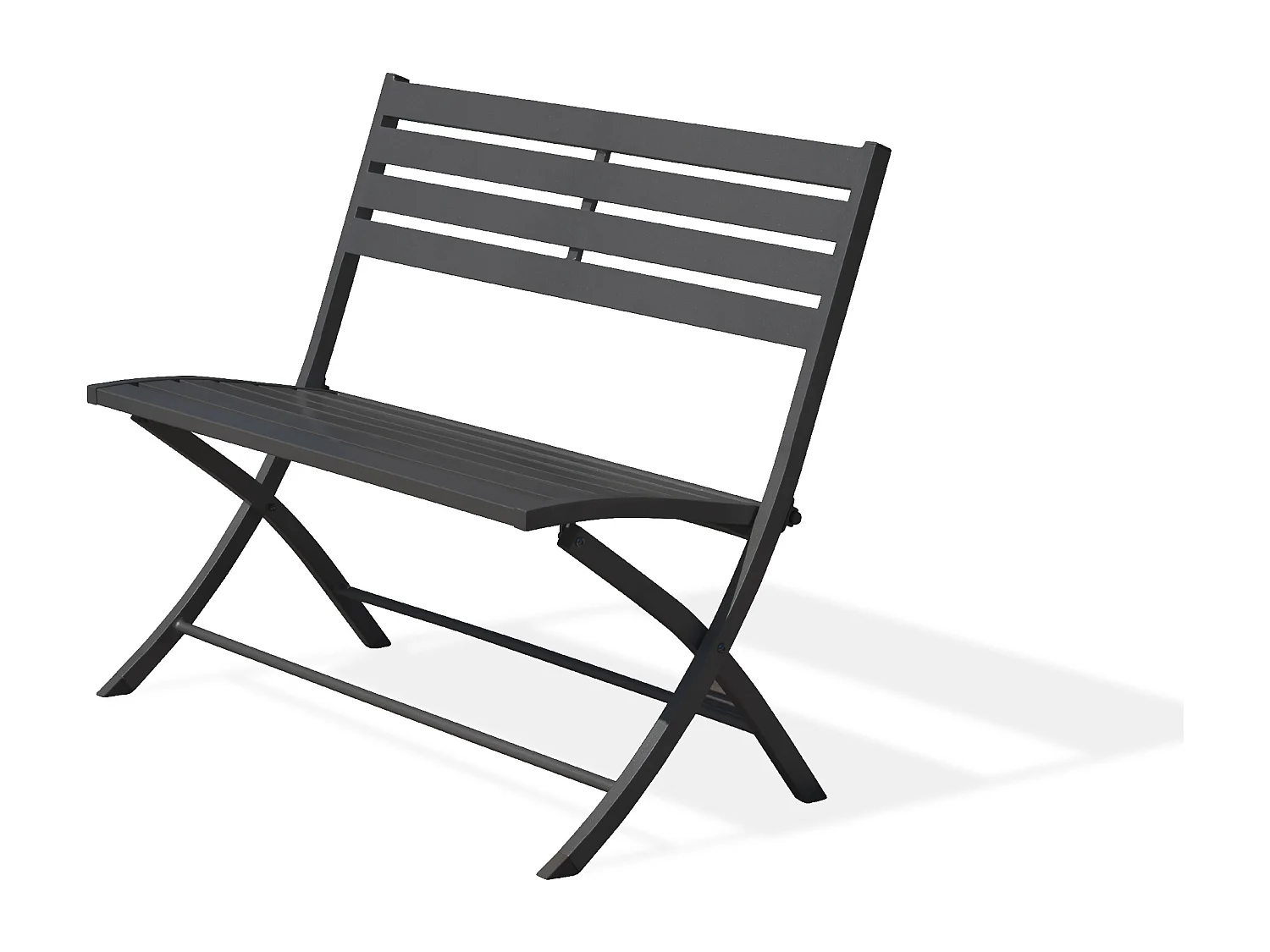 Panca da giardino pieghevole in alluminio