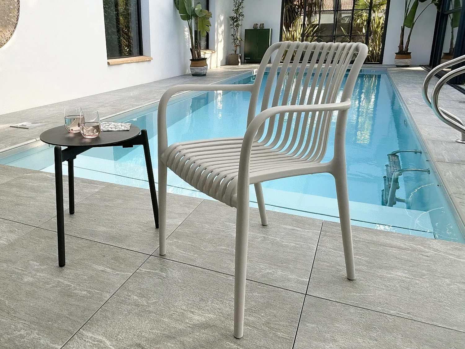 Fauteuil de jardin empilable en Polypropylène