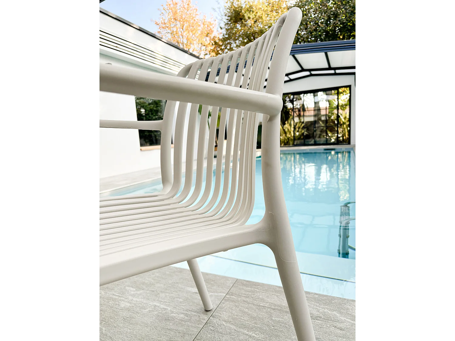 Fauteuil de jardin empilable en Polypropylène