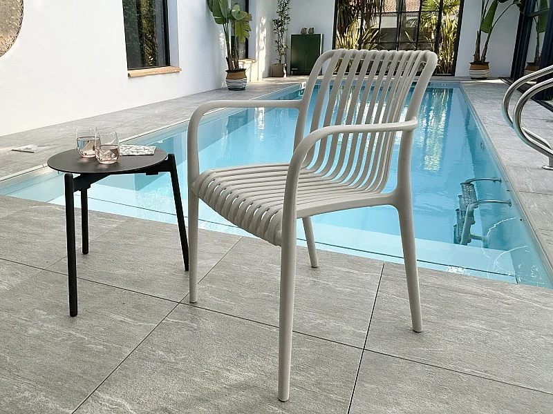 Fauteuil de jardin empilable en Polypropylène