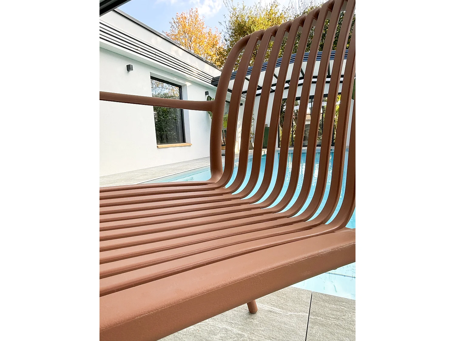 Sillón de jardín apilable de polipropileno