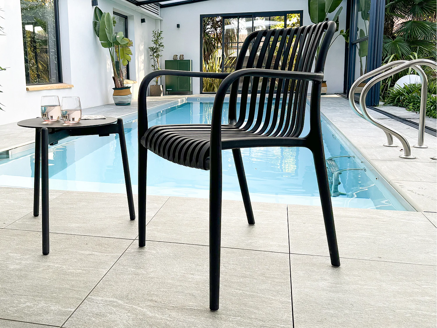 Fauteuil de jardin empilable en Polypropylène
