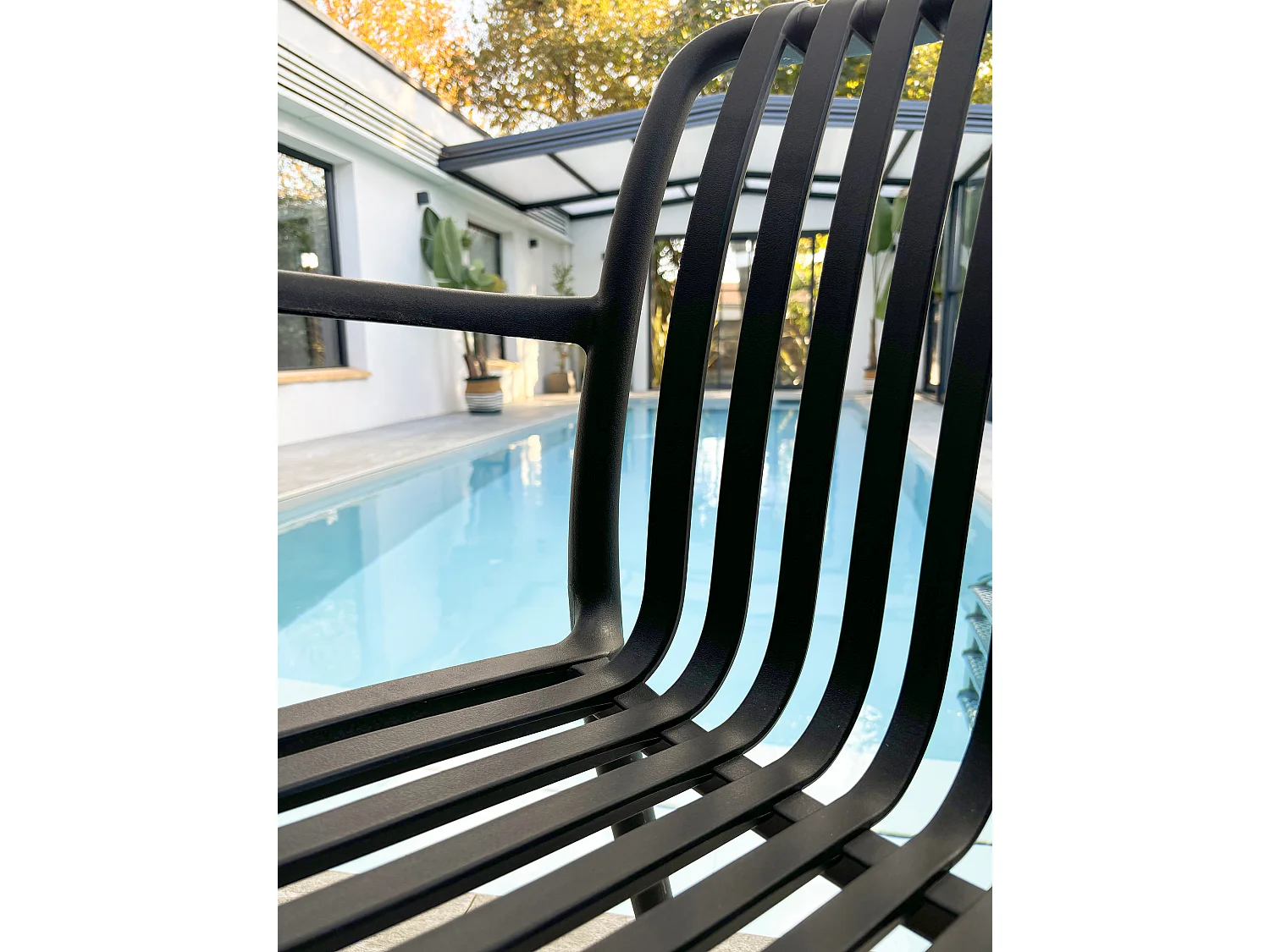 Fauteuil de jardin empilable en Polypropylène