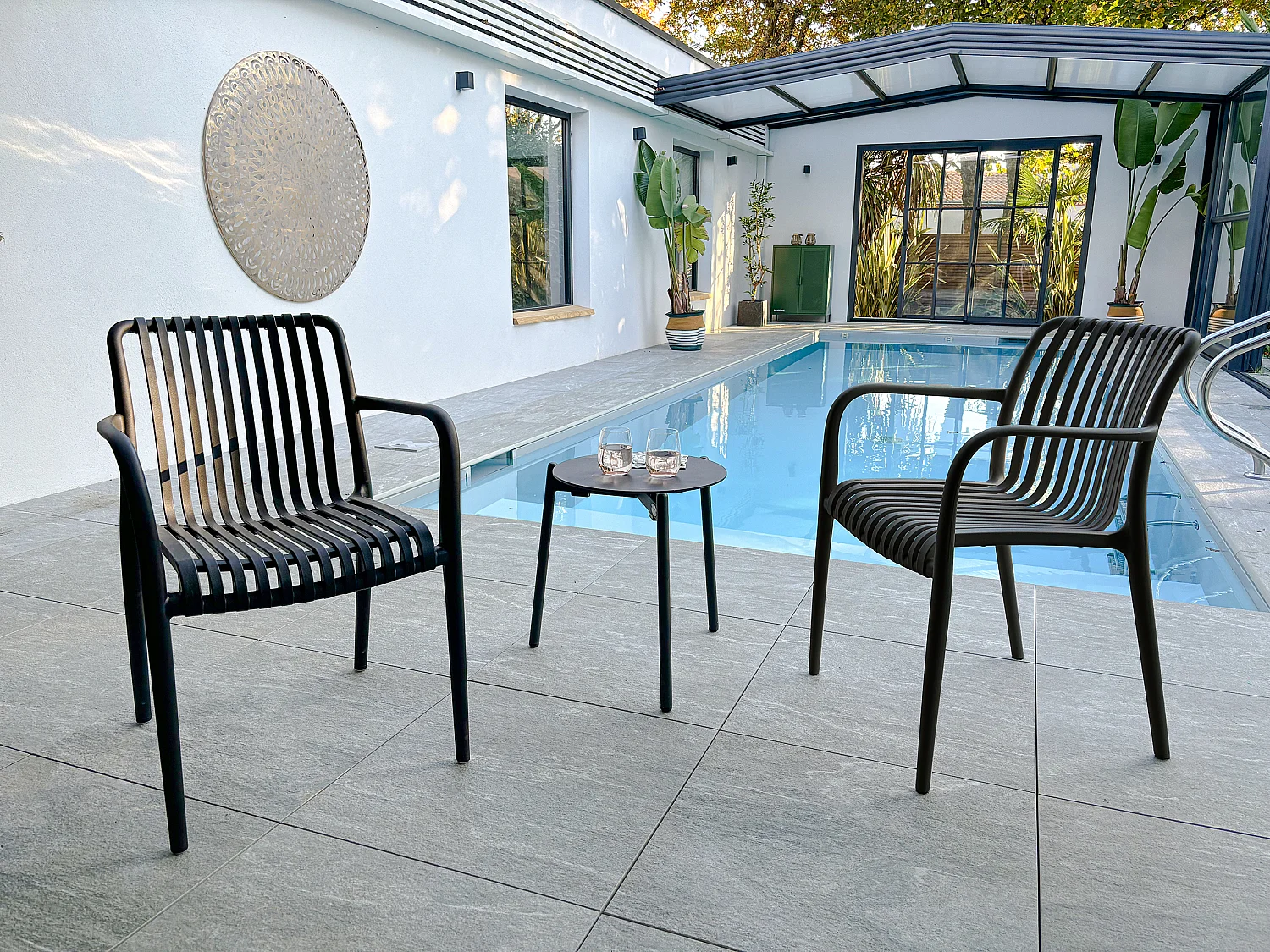 Fauteuil de jardin empilable en Polypropylène