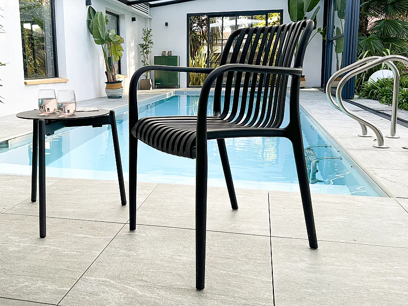 Fauteuil de jardin empilable en Polypropylène