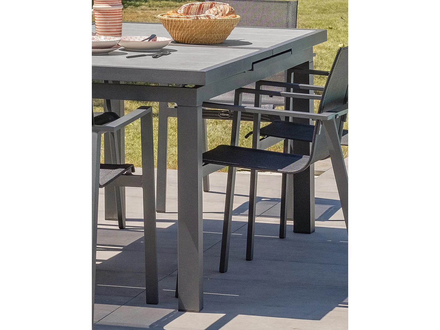 Tuintafel in aluminium met keramisch blad - VENISE