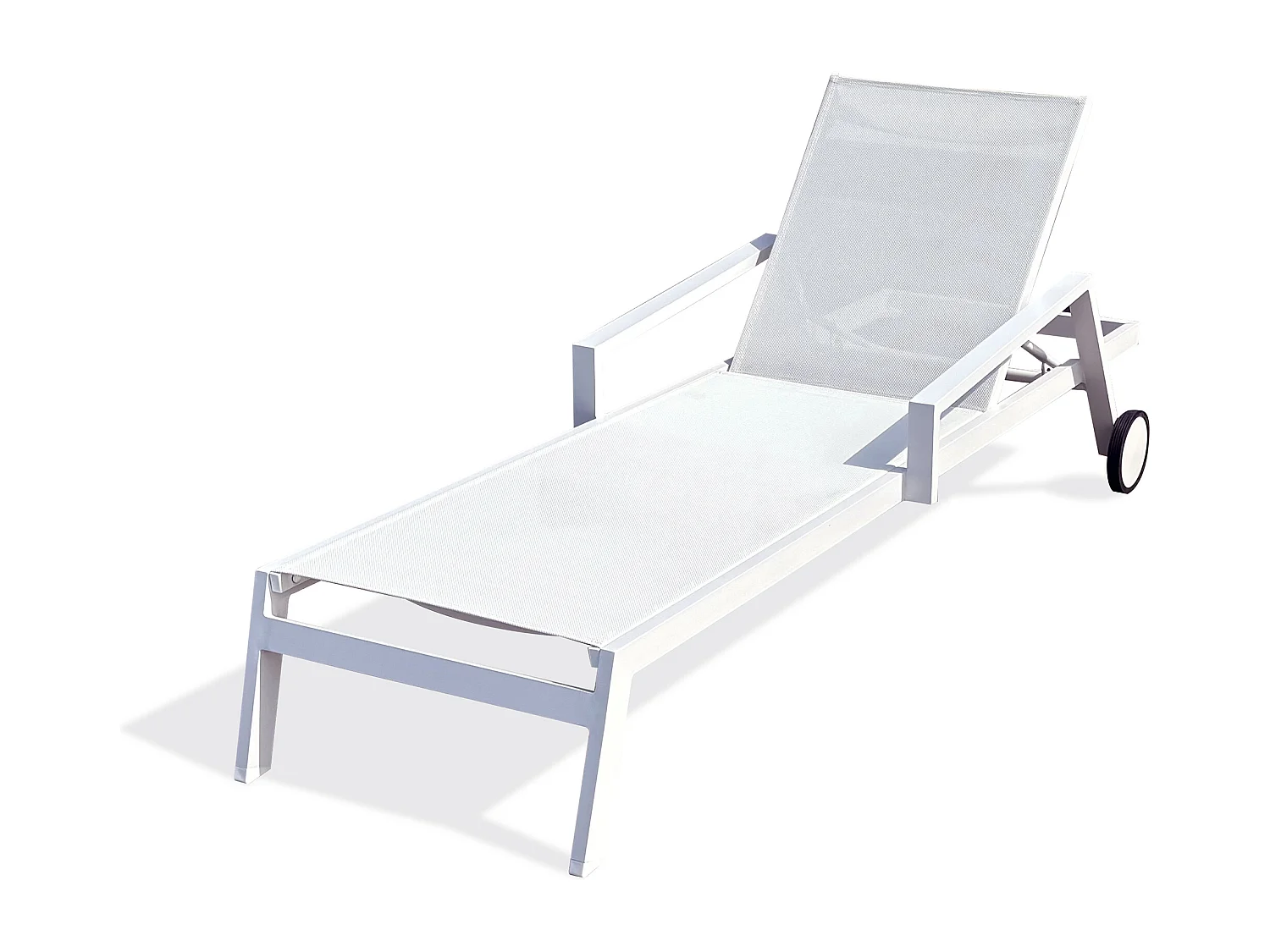 Lettino in alluminio e plastificata