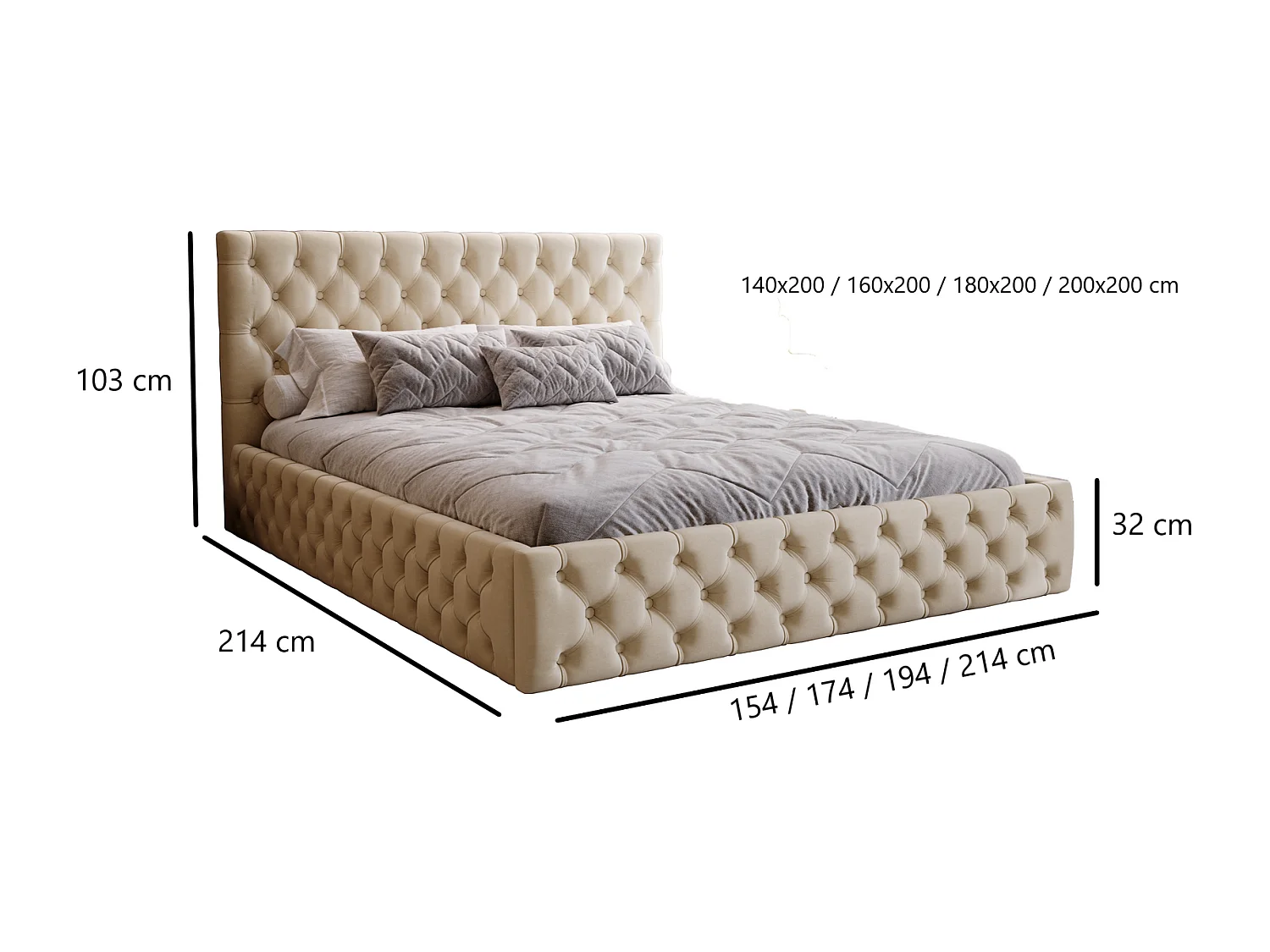 Polsterbett 160x200 Verti Slim - Samtstoff, Bett mit Bettkasten, Metall-Lattenrost - Schwarz (Magic Velvet 2219)