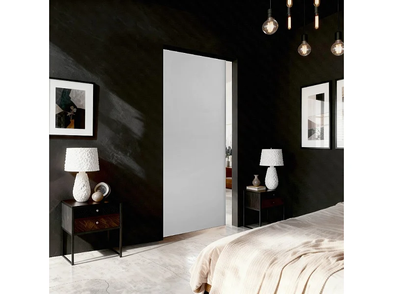 Schuifdeur ADIO 3 met afdeklijst eiken craft goud en wit 70