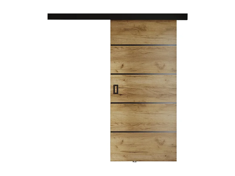 Schuifdeur met afdeklijst  WERDI PLUS 90 Eiken craft goud