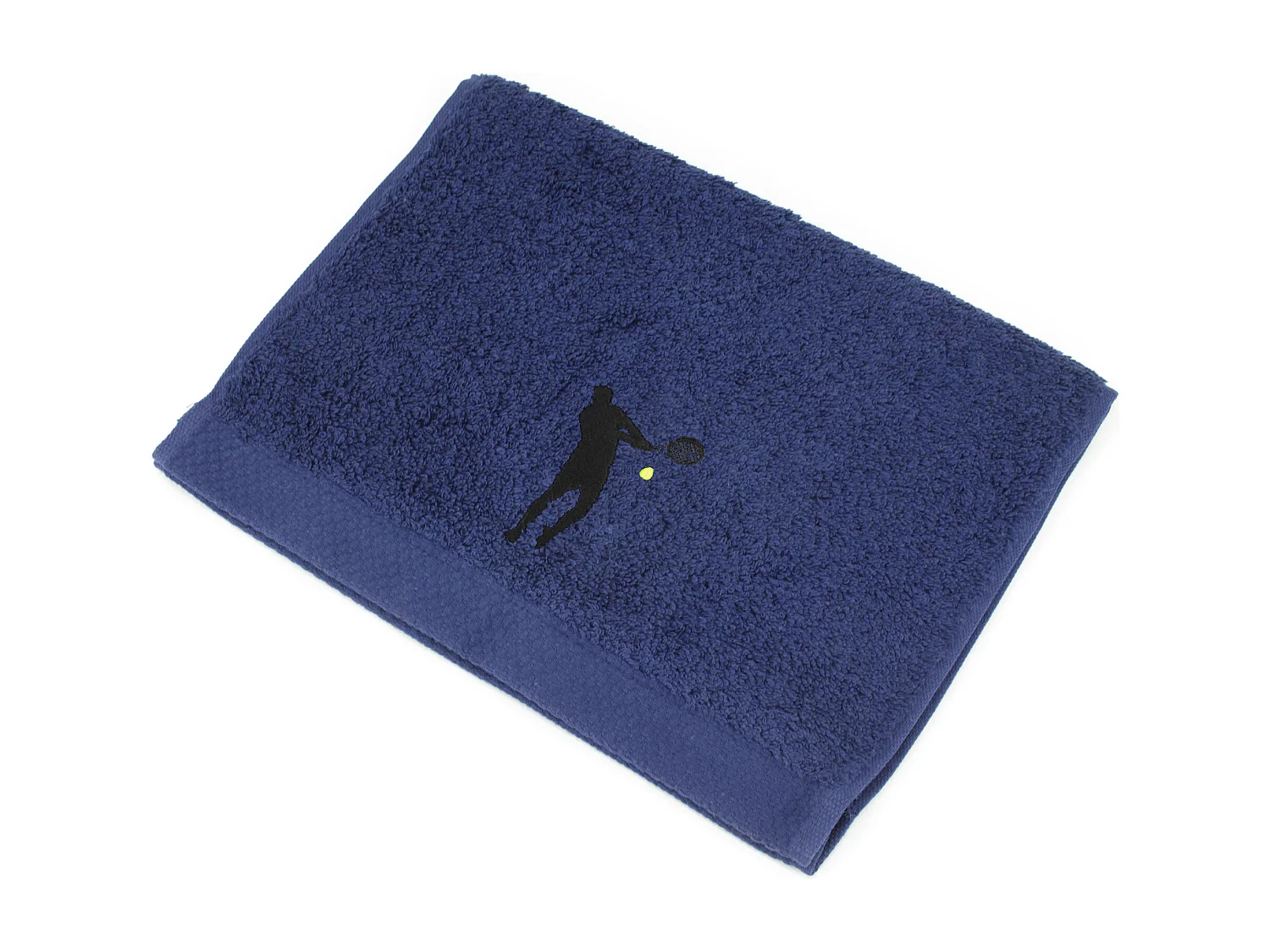 Parure de bain 8 pièces coton 550 g/m2 PURE TENNIS Bleu Marine