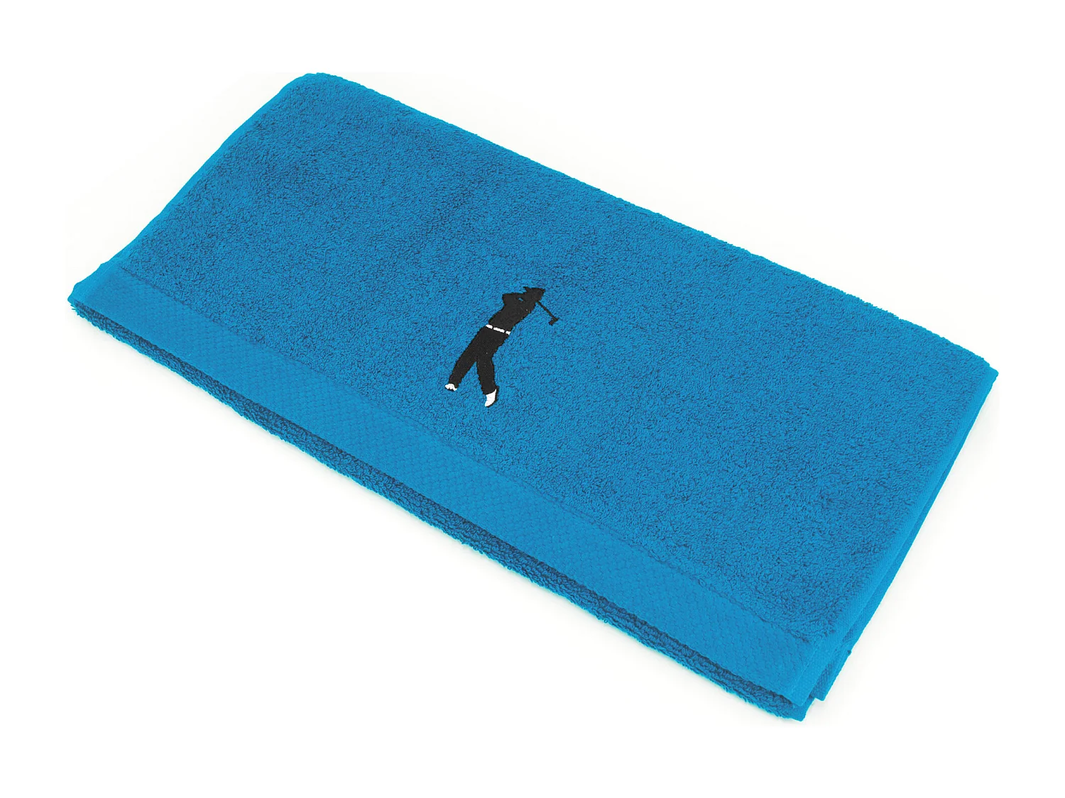 Serviette de toilette 50x100 cm coton 550 g/m2 PURE GOLF Bleu Turquoise