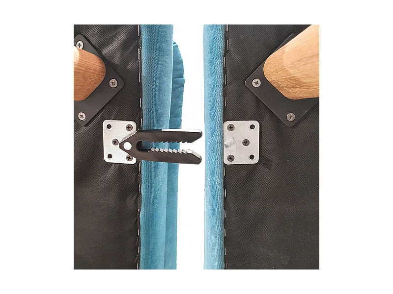 Chauffeuse pour canapé modulable en velours bleu - LASSIE