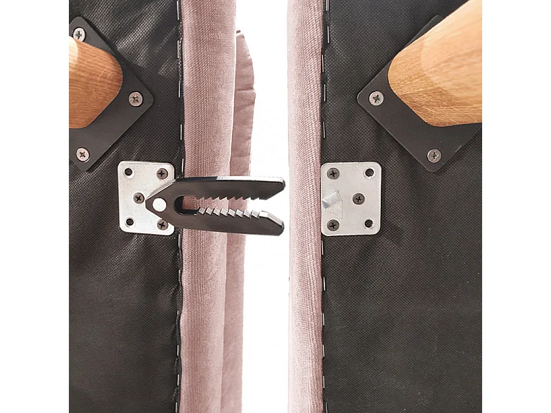 Chauffeuse pour canapé modulable en velours rose - LASSIE