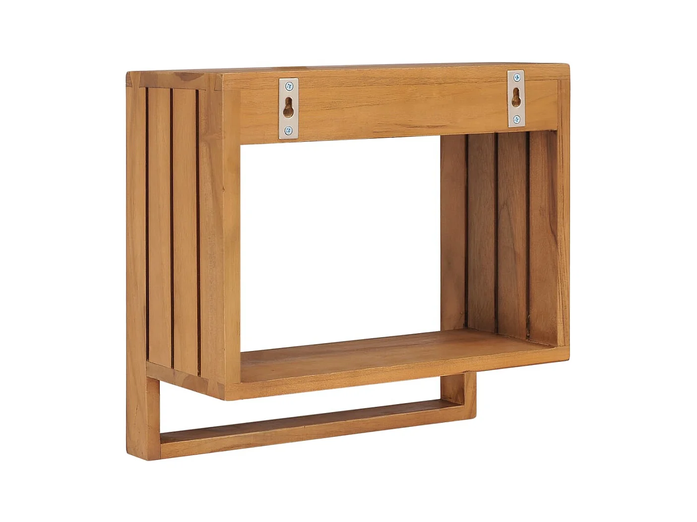 Porte-serviette mural 35 x bois marron 35 x 20 x 35 cm 02_0001644