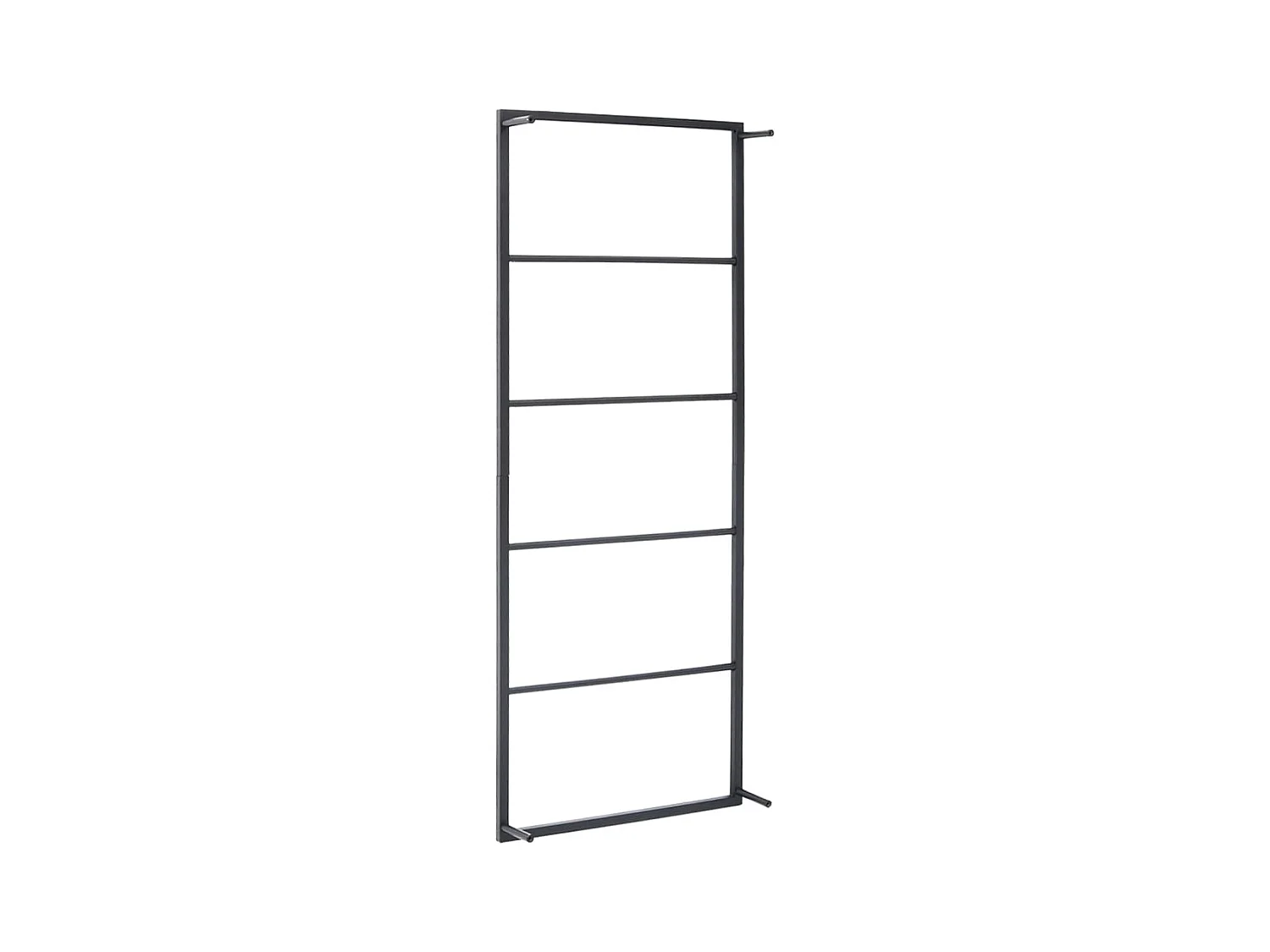 Porte-serviette support mural support noire 45 x 10 x 115 cm 02_0001649