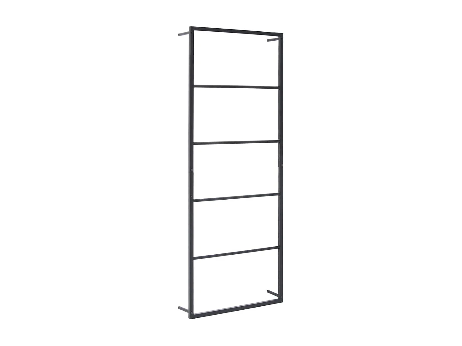 Toalheiro de parede, rack de armazenamento para banheiro, cabide de toalha, interior de casa, 115 cm, aço preto 02_0001649
