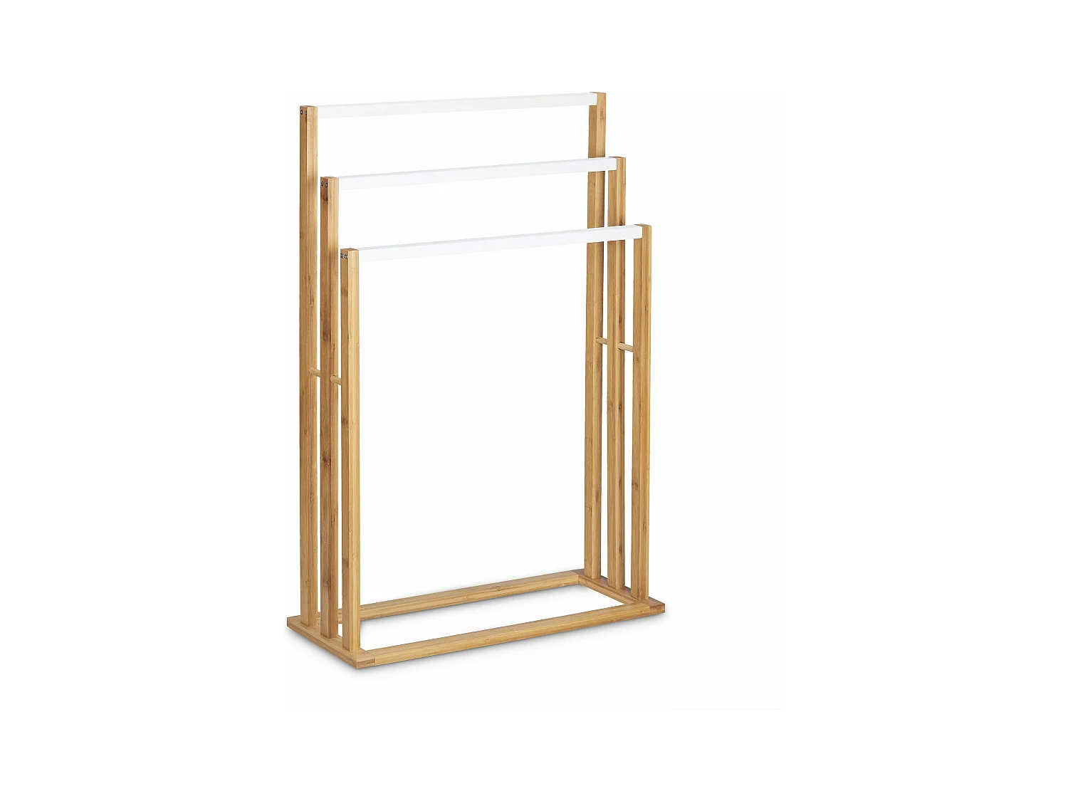 Toallero de bambú porta ropa accesorios de baño 82 cm 3213023