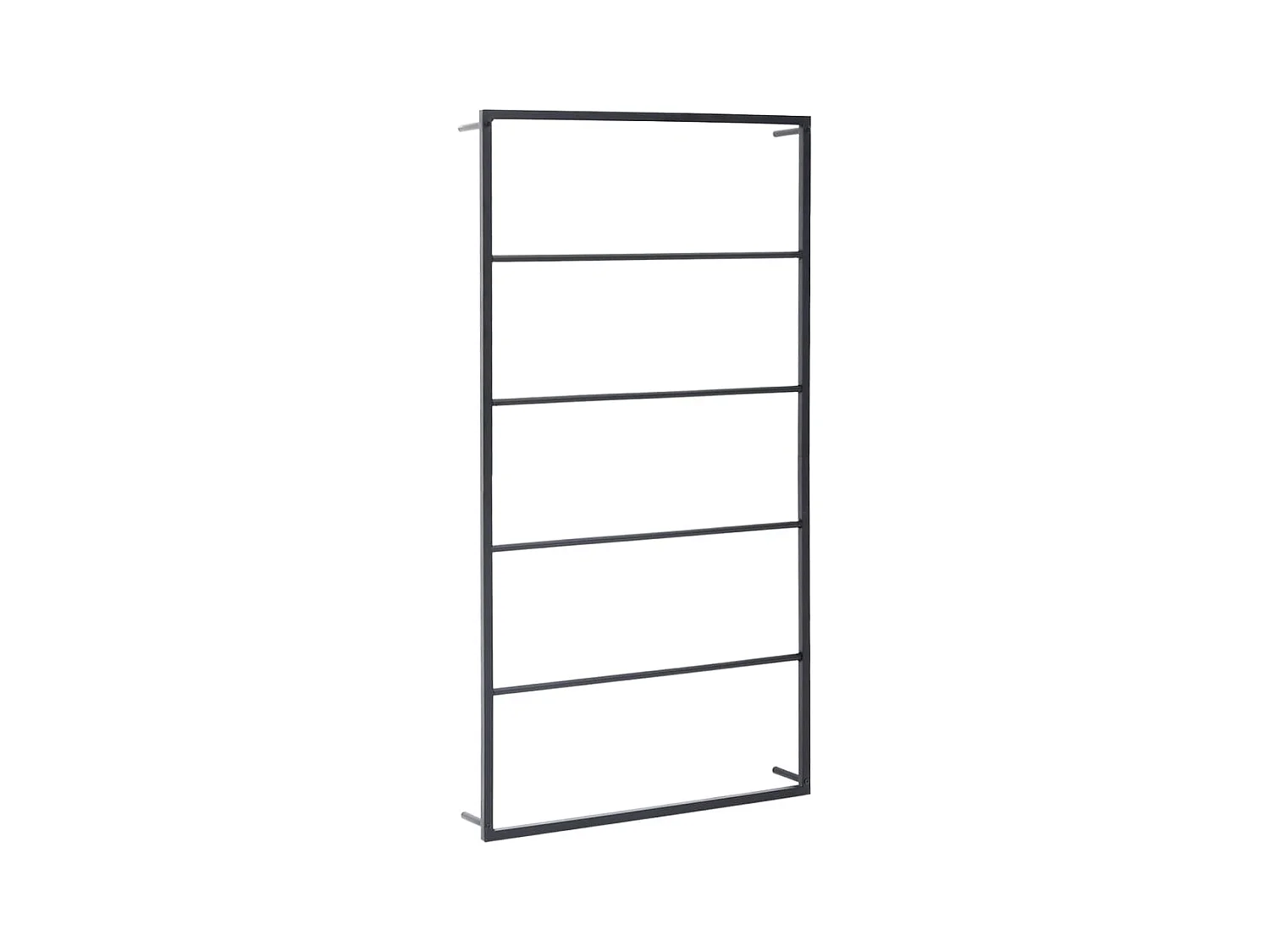 Porte-serviette salle de bain noire 60 x 10 x 116 cm 02_0001650