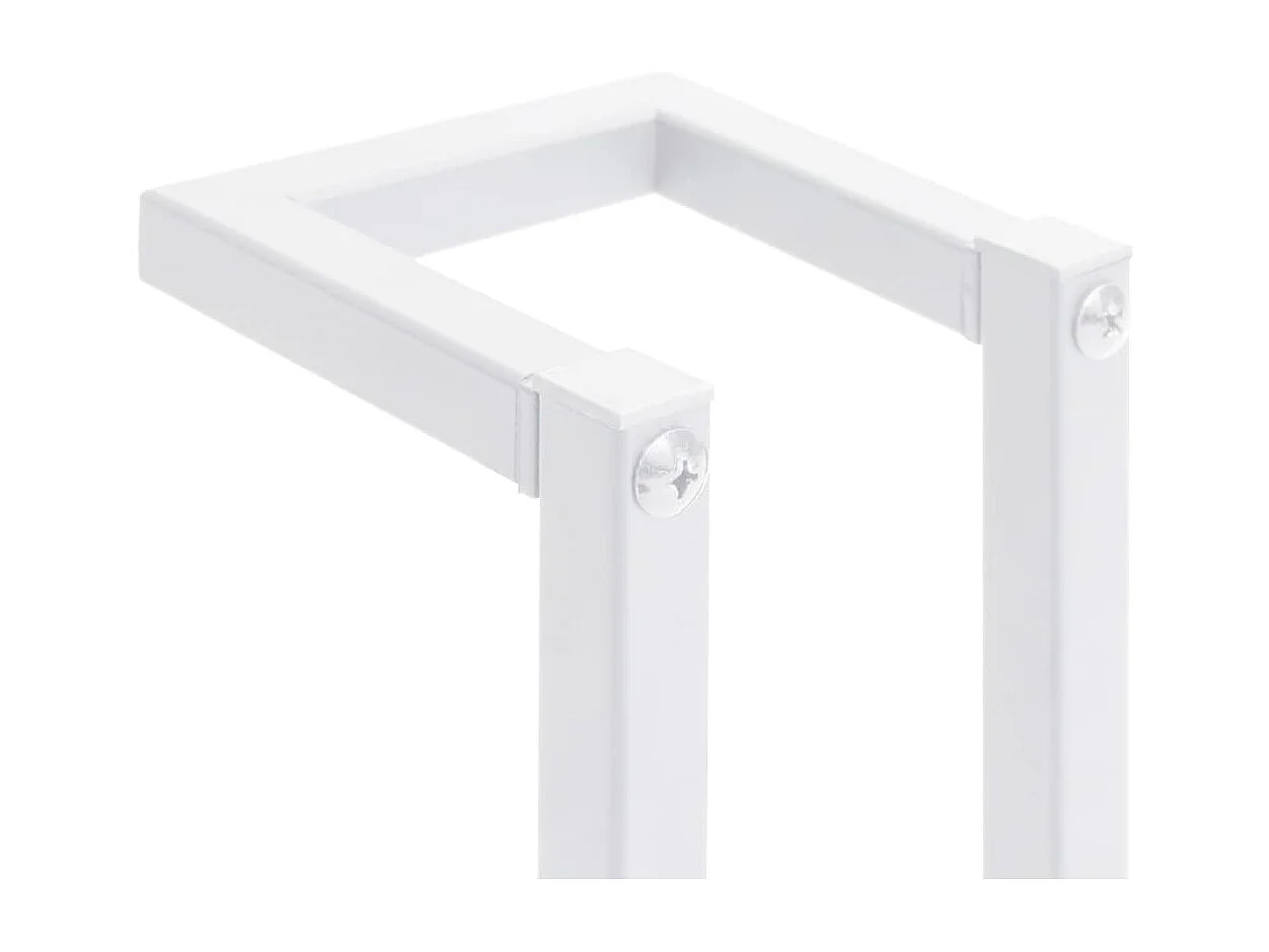 Porte-serviette salle de bain blanche 12.5 x 12.5 x 60 cm 02_0001636