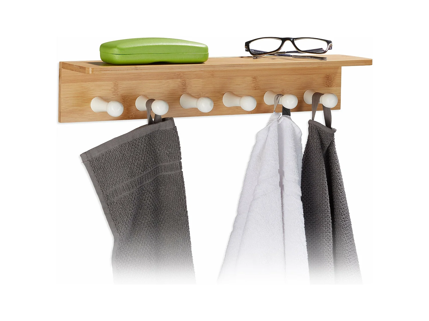 Porte-serviettes en bambou rangement bambou marron 50 x 10 x 10 cm 3213107