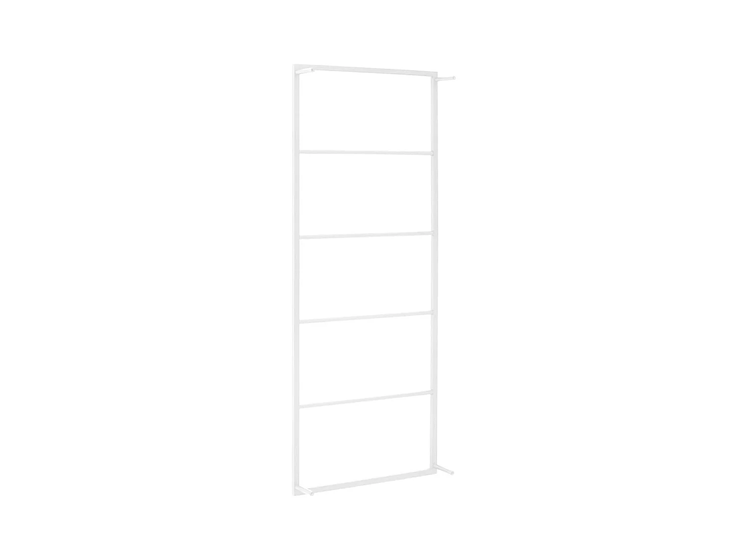 Porte-serviette support mural support blanche 45 x 10 x 115 cm 02_0001640