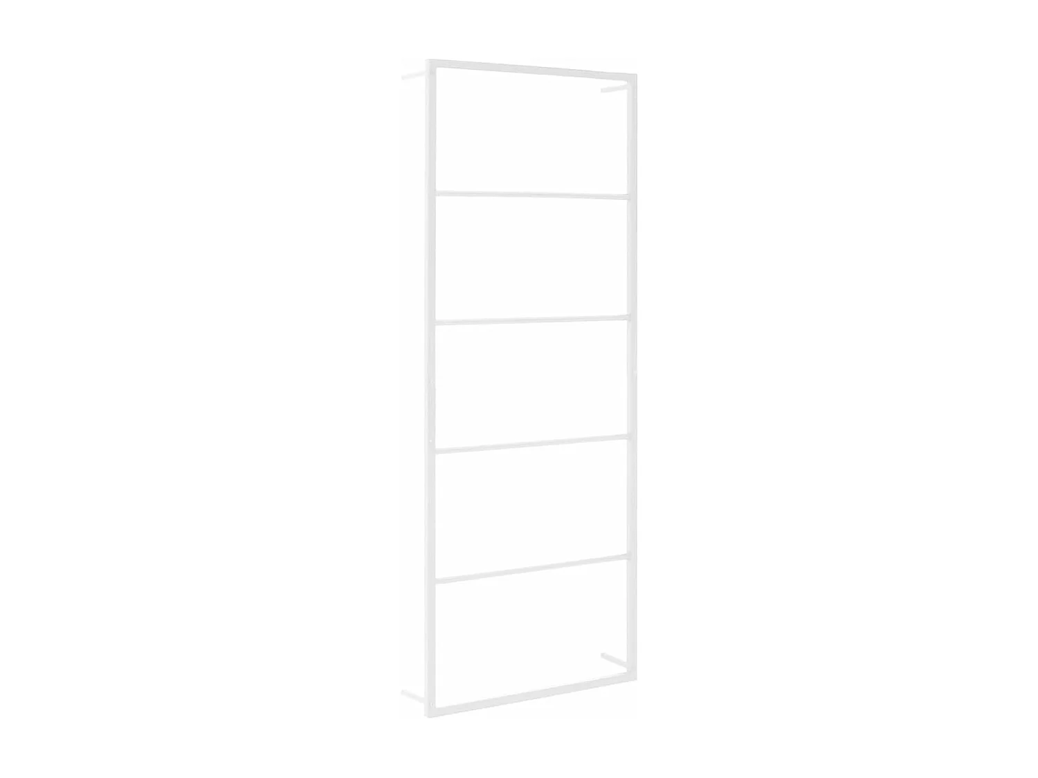 Toalheiro de parede, rack de armazenamento para banheiro, cabide de toalha, interior de casa, 115 cm, aço branco 02_0001640