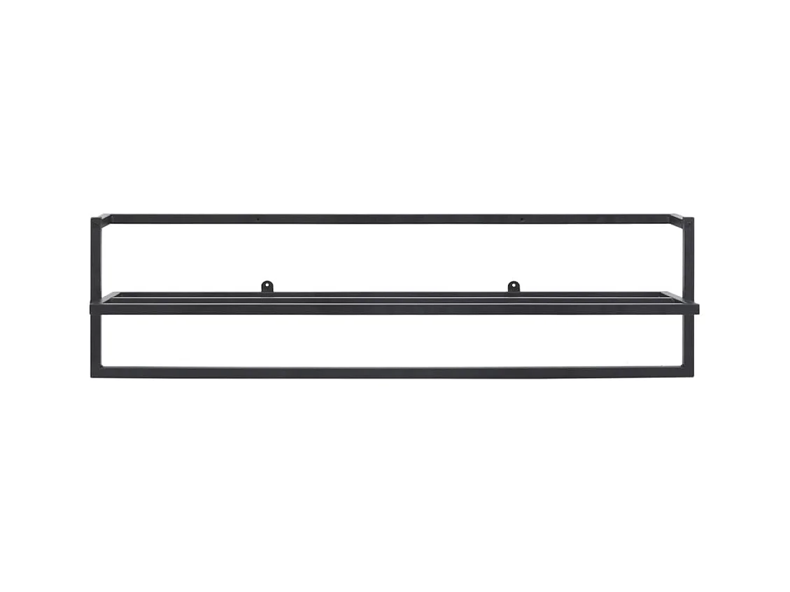 Porta-toalha 95 x 25 x 22 cm aço preto 02_0001651