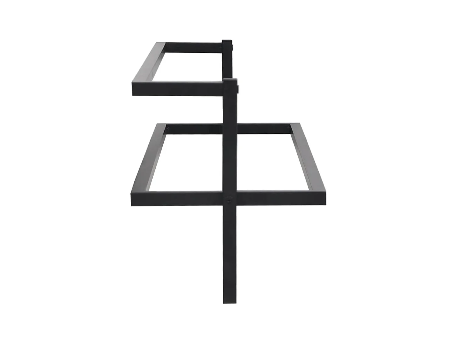 Porta-toalha 95 x 25 x 22 cm aço preto 02_0001651