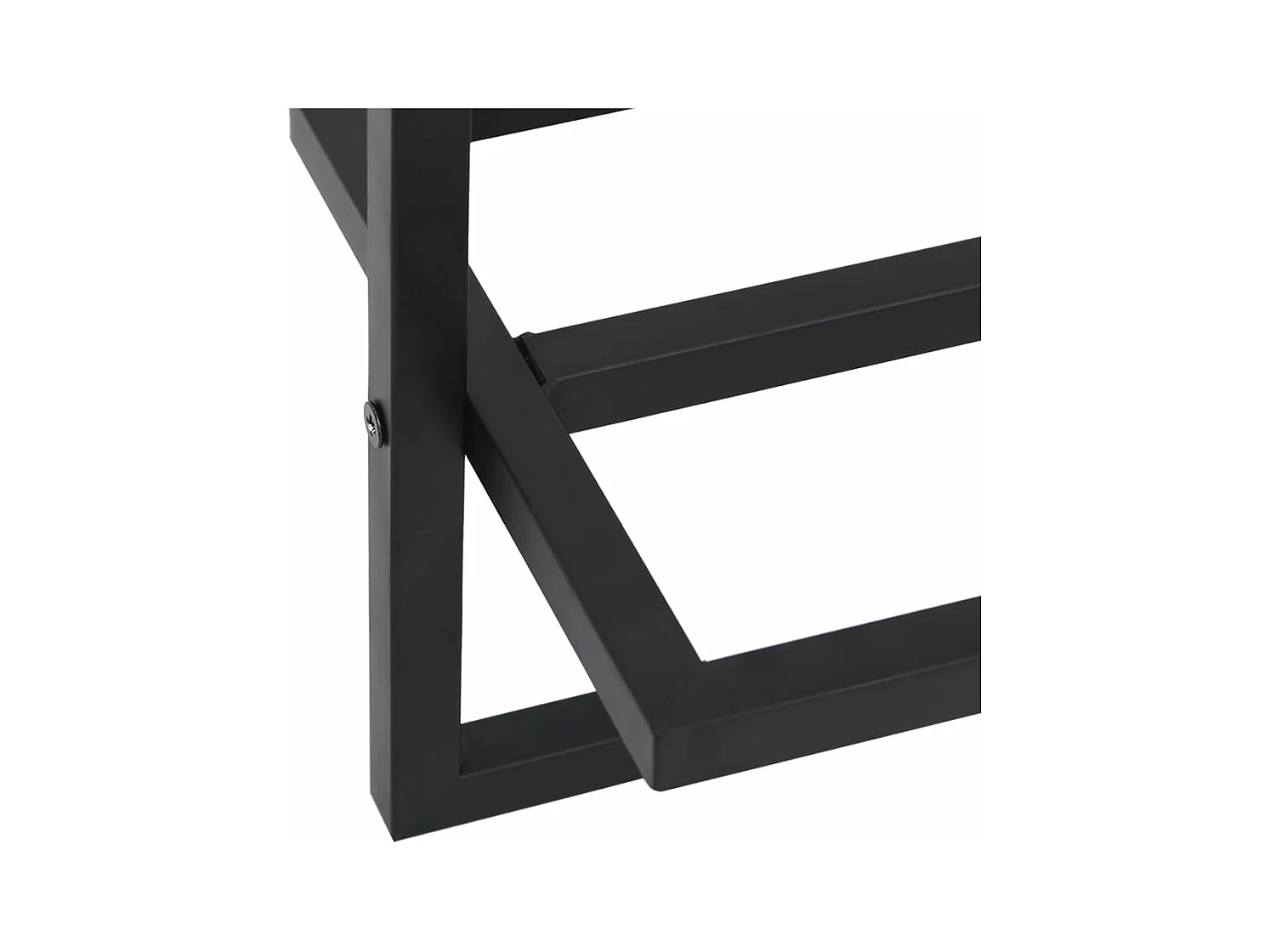 Porta-toalha 95 x 25 x 22 cm aço preto 02_0001651