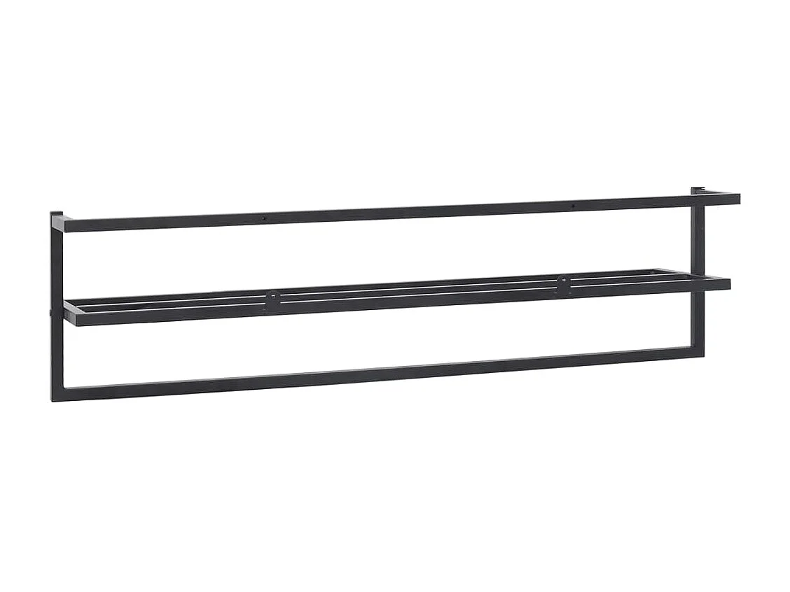 Toallero 95 x 25 x 22 cm acero negro 02_0001651