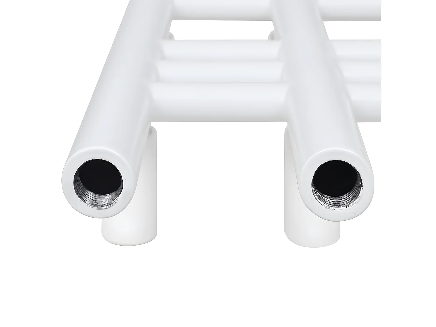 Radiateur chauffage central sèche-serviettes circulation d'eau chaude hauteur 140 cm salle de bain blanc 3202036