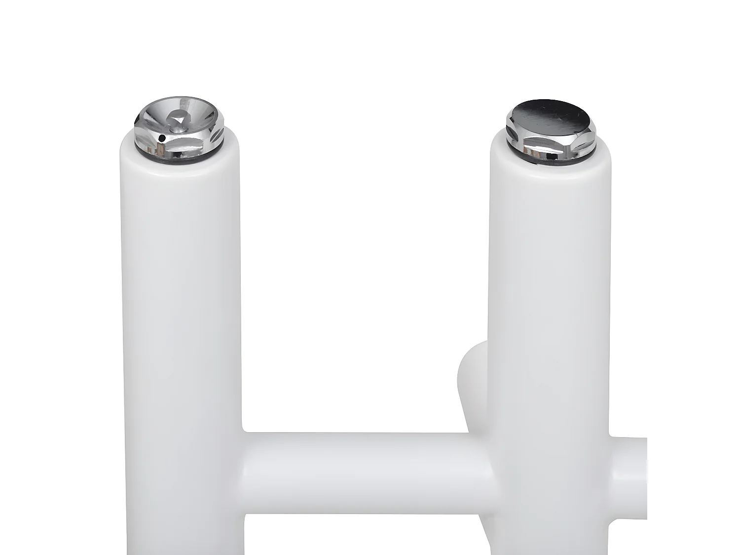 Radiateur chauffage central sèche-serviettes circulation d'eau chaude hauteur 140 cm salle de bain blanc 3202036