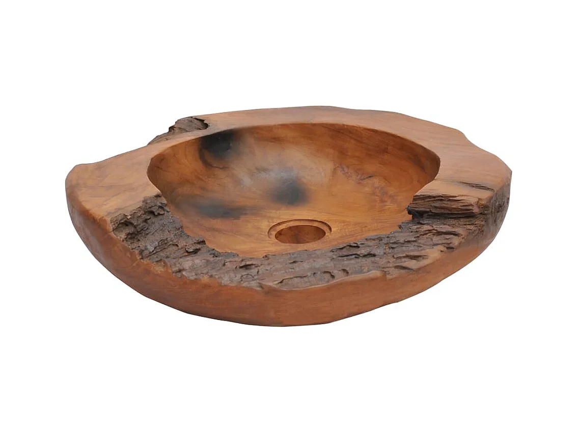 Lavabo vasque teck massif marron 45 x 45 x 12 cm 02_0002838