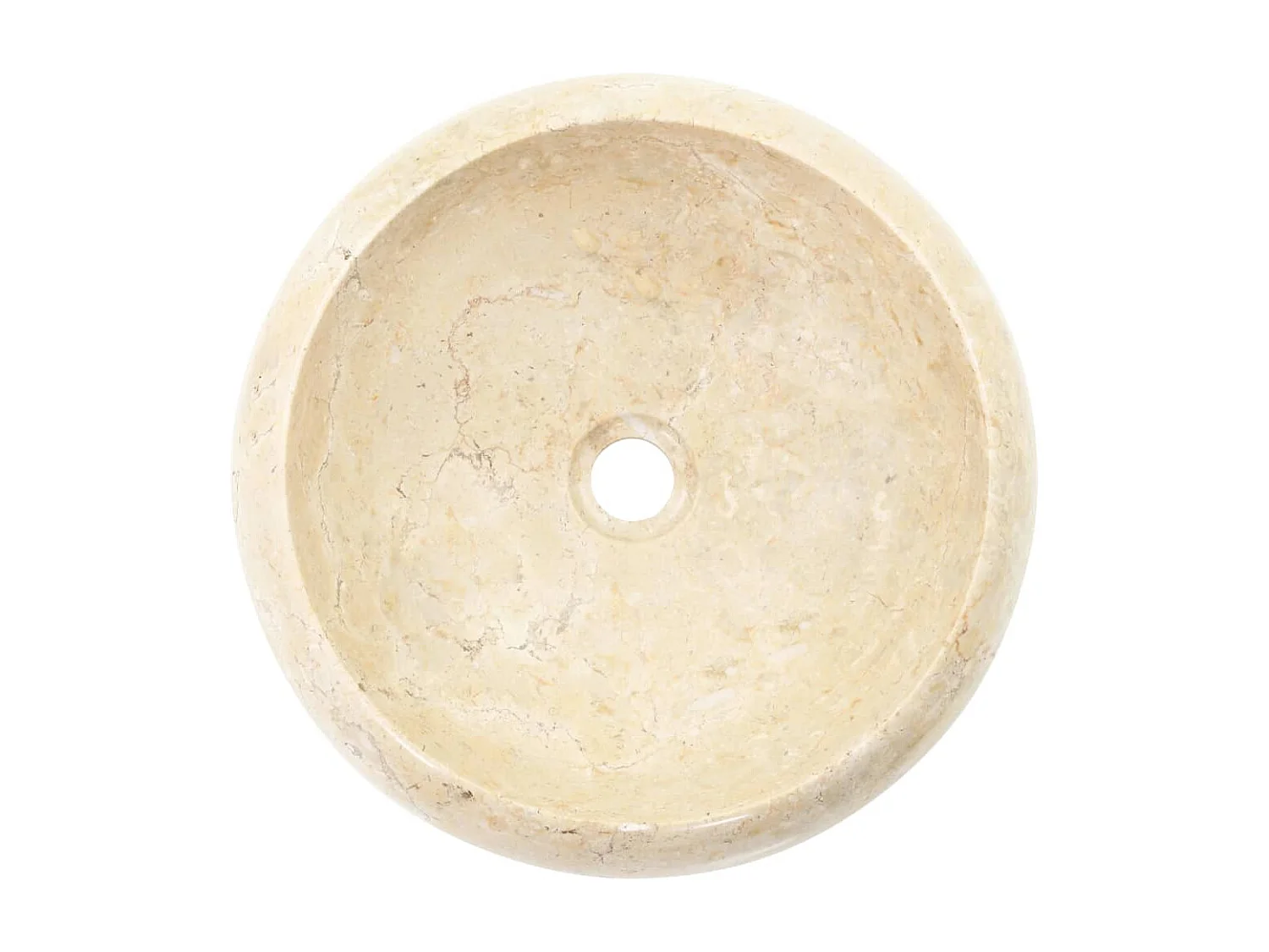 Lavabo vasque évier diamètre crème 40 x 40 x 12 cm 02_0002551