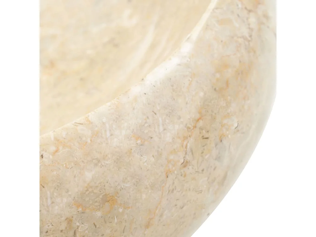 Lavabo vasque évier diamètre crème 40 x 40 x 12 cm 02_0002551