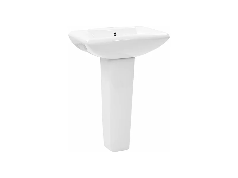 Lavabo autoportant avec socle blanche 58 x 47 x 20 cm 02_0002569